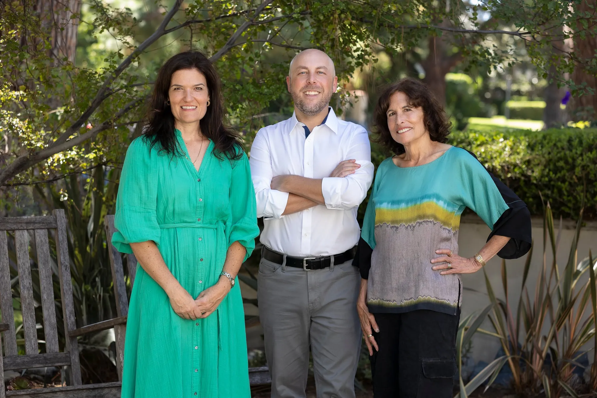 Kurt Gonska standing with his two slate-mates
